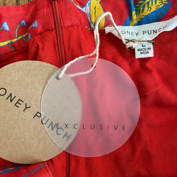 Tropical faux wrap skirt - Picture 3 of 4